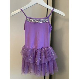 Little Stars Lavender Leo With Attached Tutu Skirt